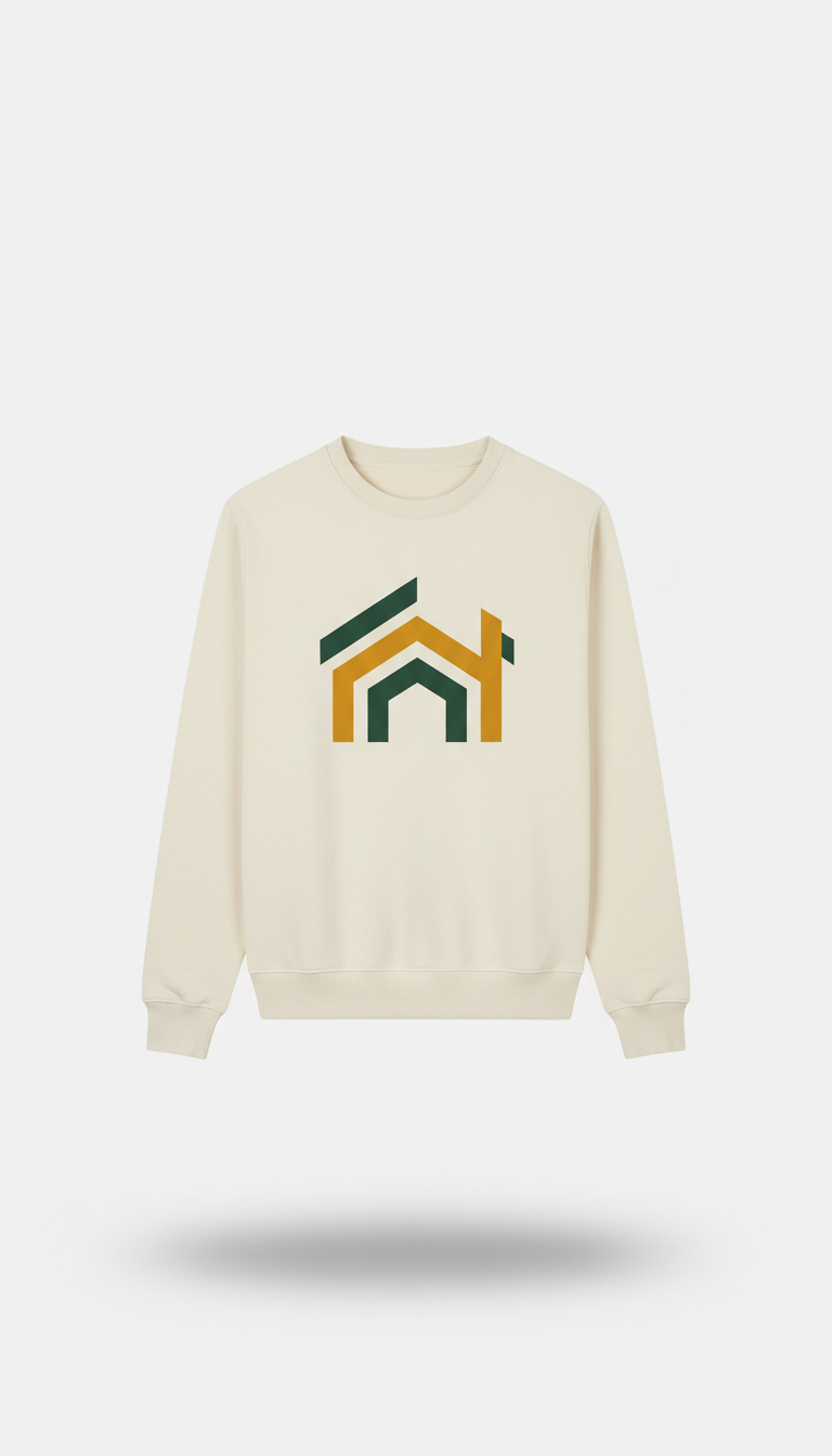 Lecture Hall Cream campus crewneck